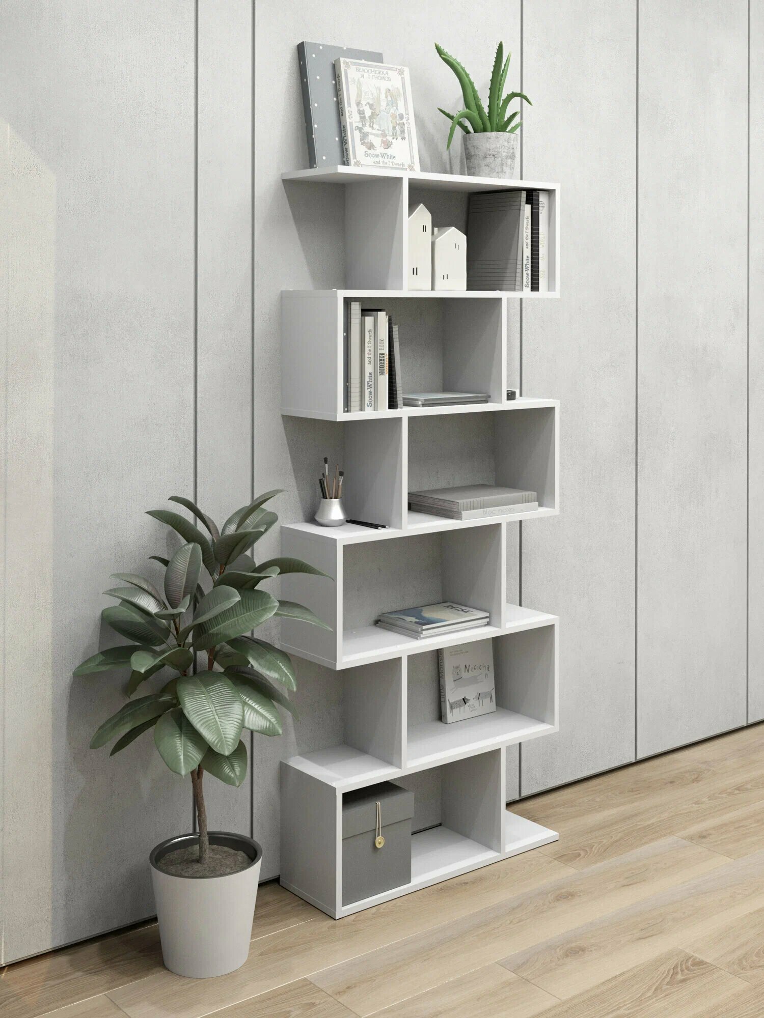 Стеллаж - мебель деревянная, напольная шкаф-полка для игрушек и книг