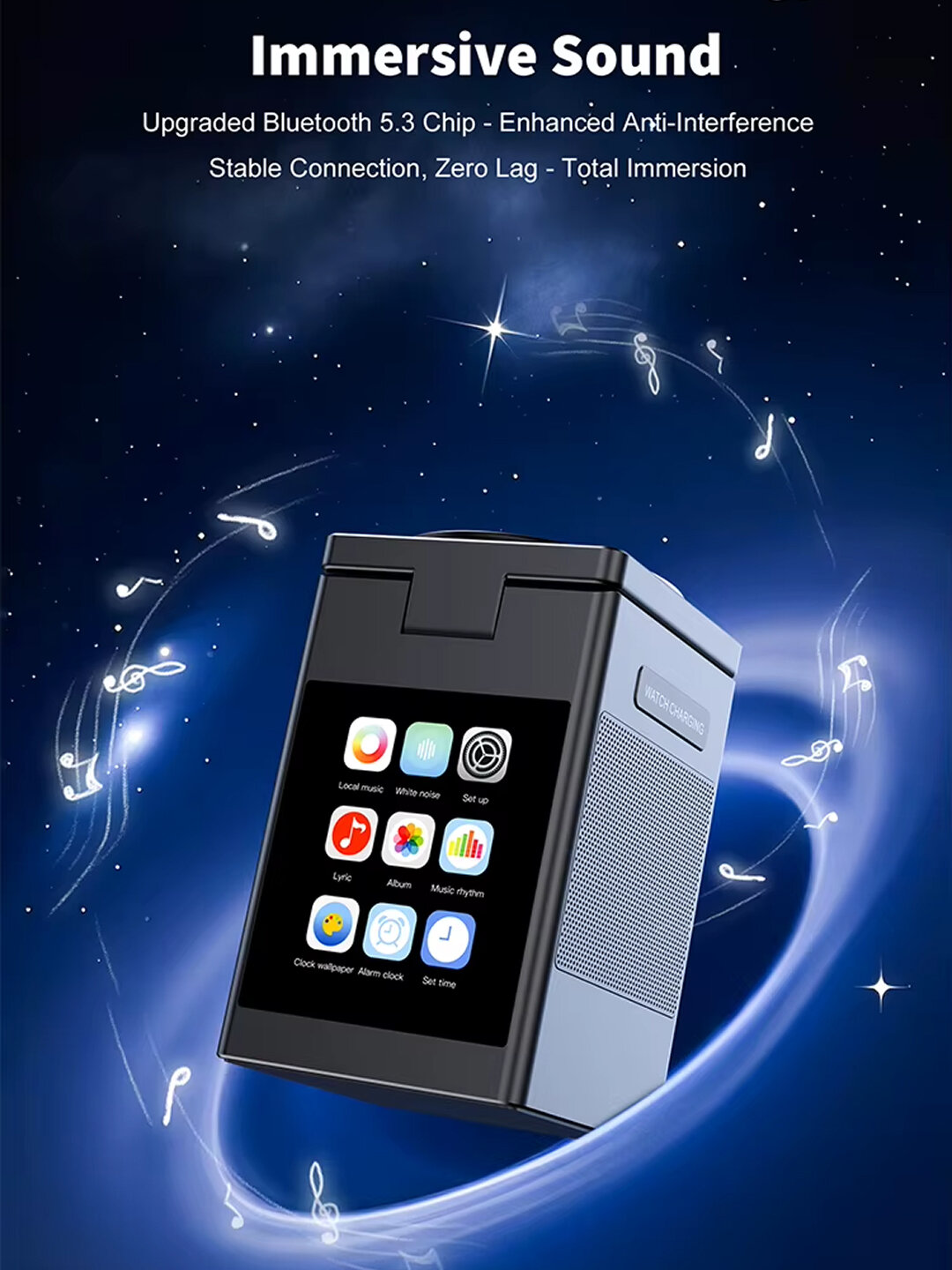 Зарядное устройство Savdo S5D, для iPhone/AirPods/iWatch, черное, серое, Wi-Fi, Bluetooth — фото 1