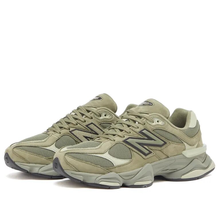 Кроссовки New Balance New Balance 9060, полнота 4 (RU)/ на узкую и среднюю стопу, размер 40, green — фото 1