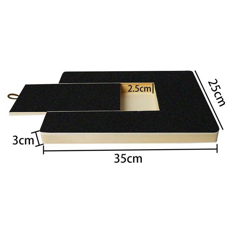 Almohadilla para uñas de Perro, Limador de Uñas para Perro, Tabla Rascador para Perros con Caja de Golosinas, Tablero Rascar Uñas, Molinillo de Uñas Rascador Madera Extraíble para Mascotas, Dimensiones: 35 x 25 x 3 cm, Peso: 800 g, Incluye: Una placa de