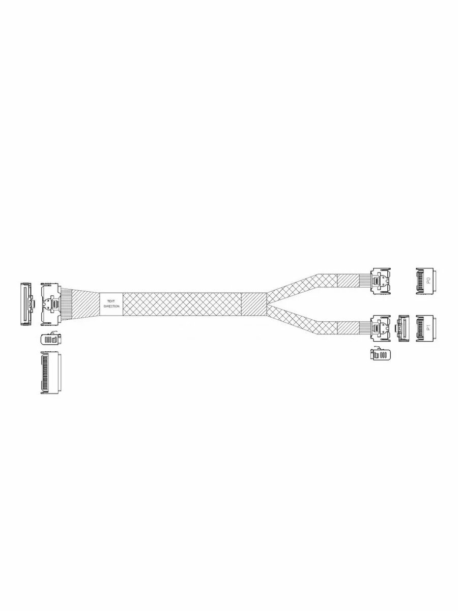 Кабель CBL-MCIO-1235M5FY