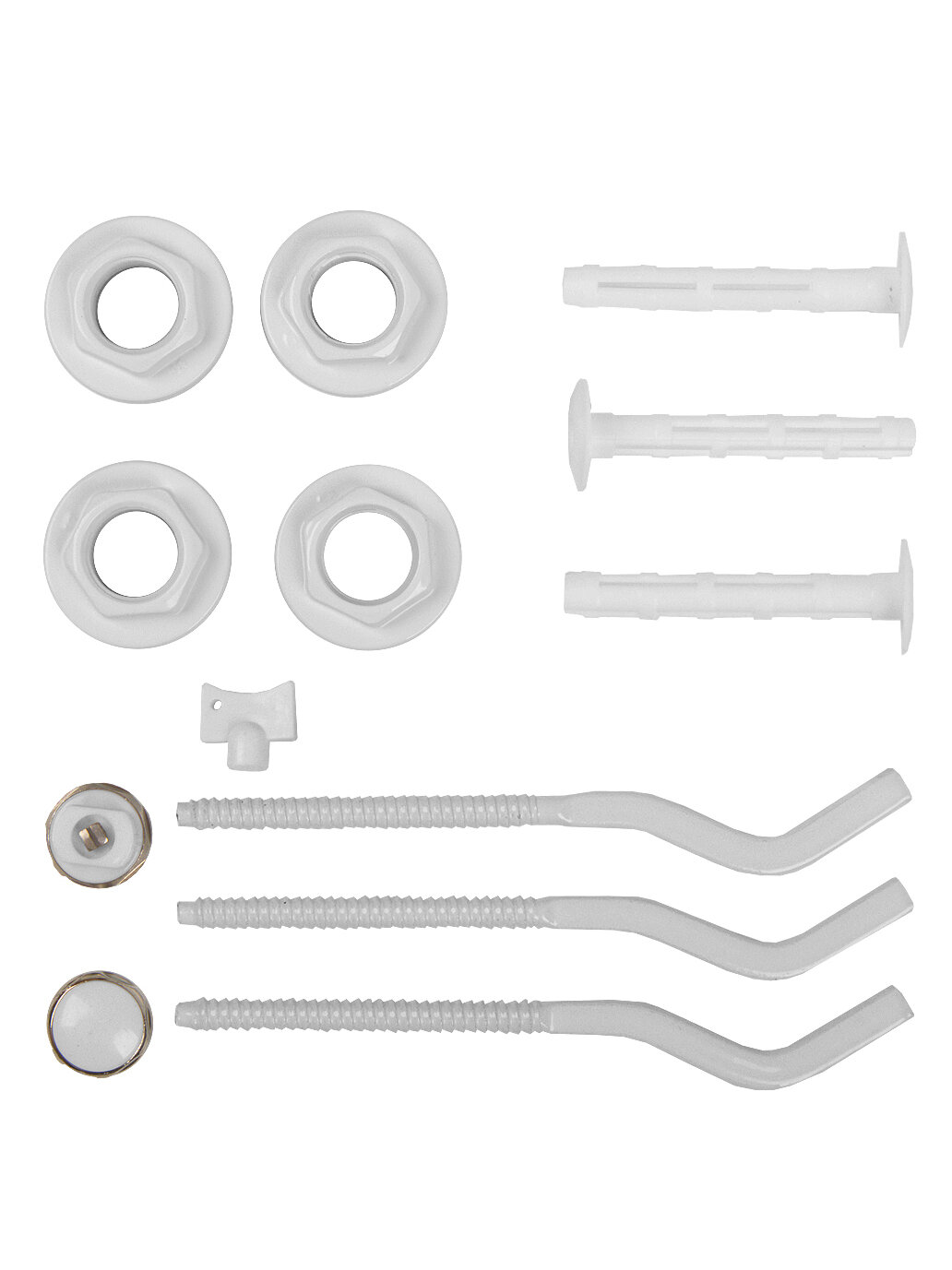 Комплект для радиатора СТМ CTM термо CARMKT12, сталь, белый, 3 кронштейна — фото 1