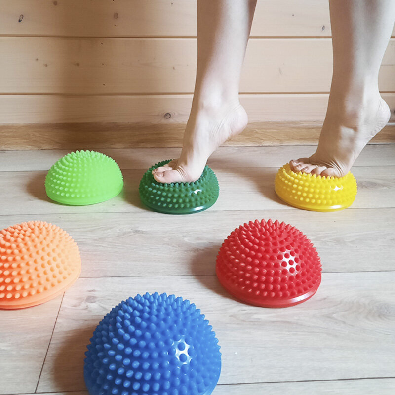 Массажный мяч, полусфера, балансировочный, для фитнеса — фото 1