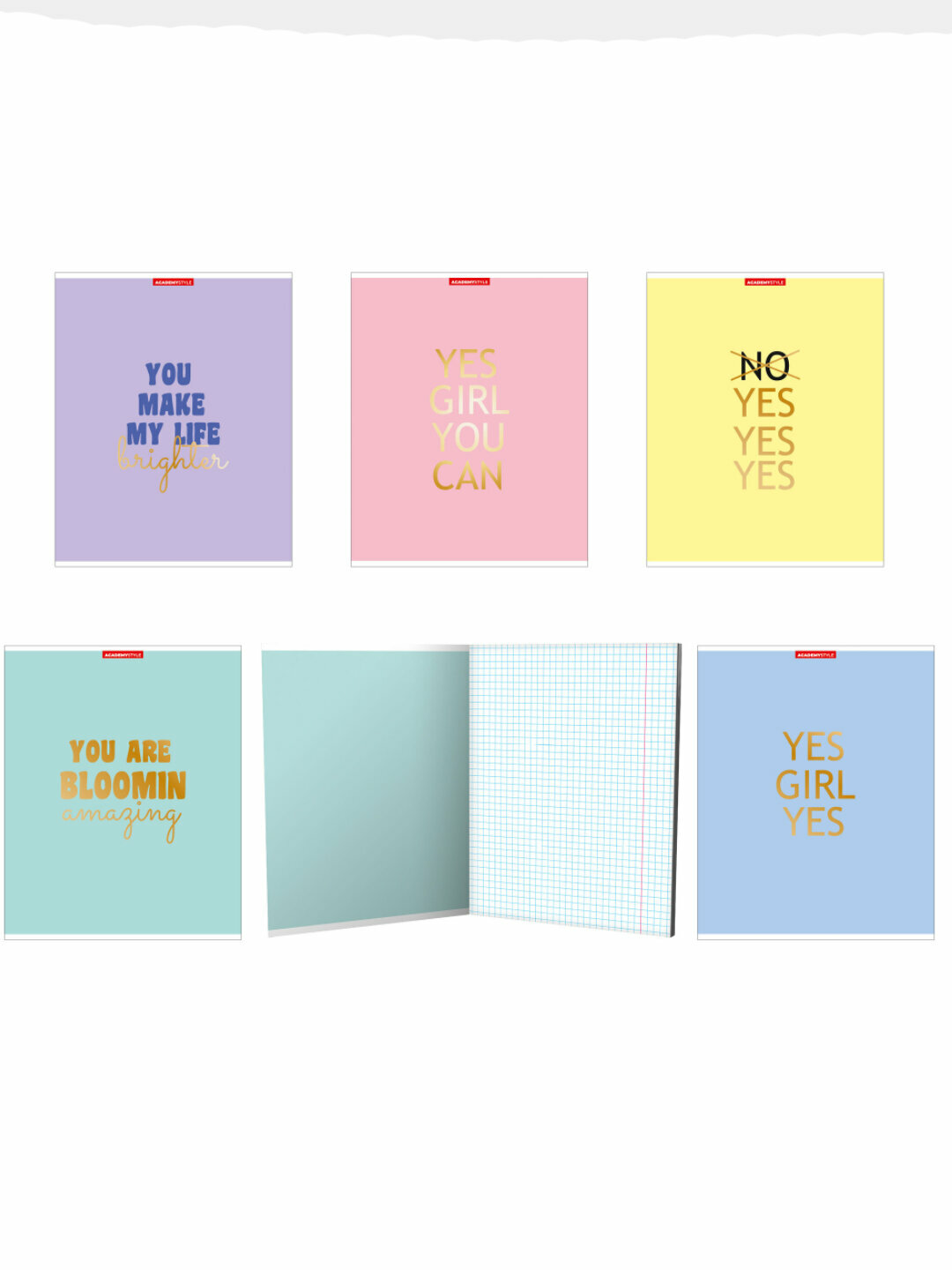 Тетрадь А5, 48 л, клетка, "Мотивация" (5 шт)