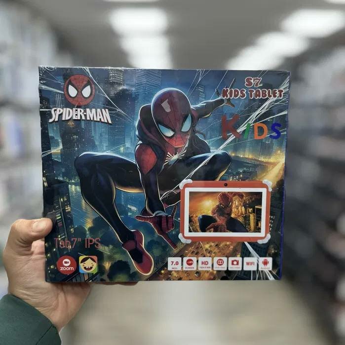 Детский планшет Kids Tablet S7, 7" IPS, Wi-Fi, Spider-Man дизайн