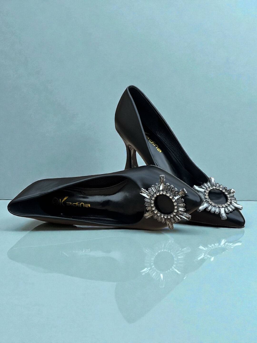 Туфли лодочки  • Вечерний Шик • Классик Гламур • Элегант Люкс • Праздничная Классика, размер 35, черный — фото 1