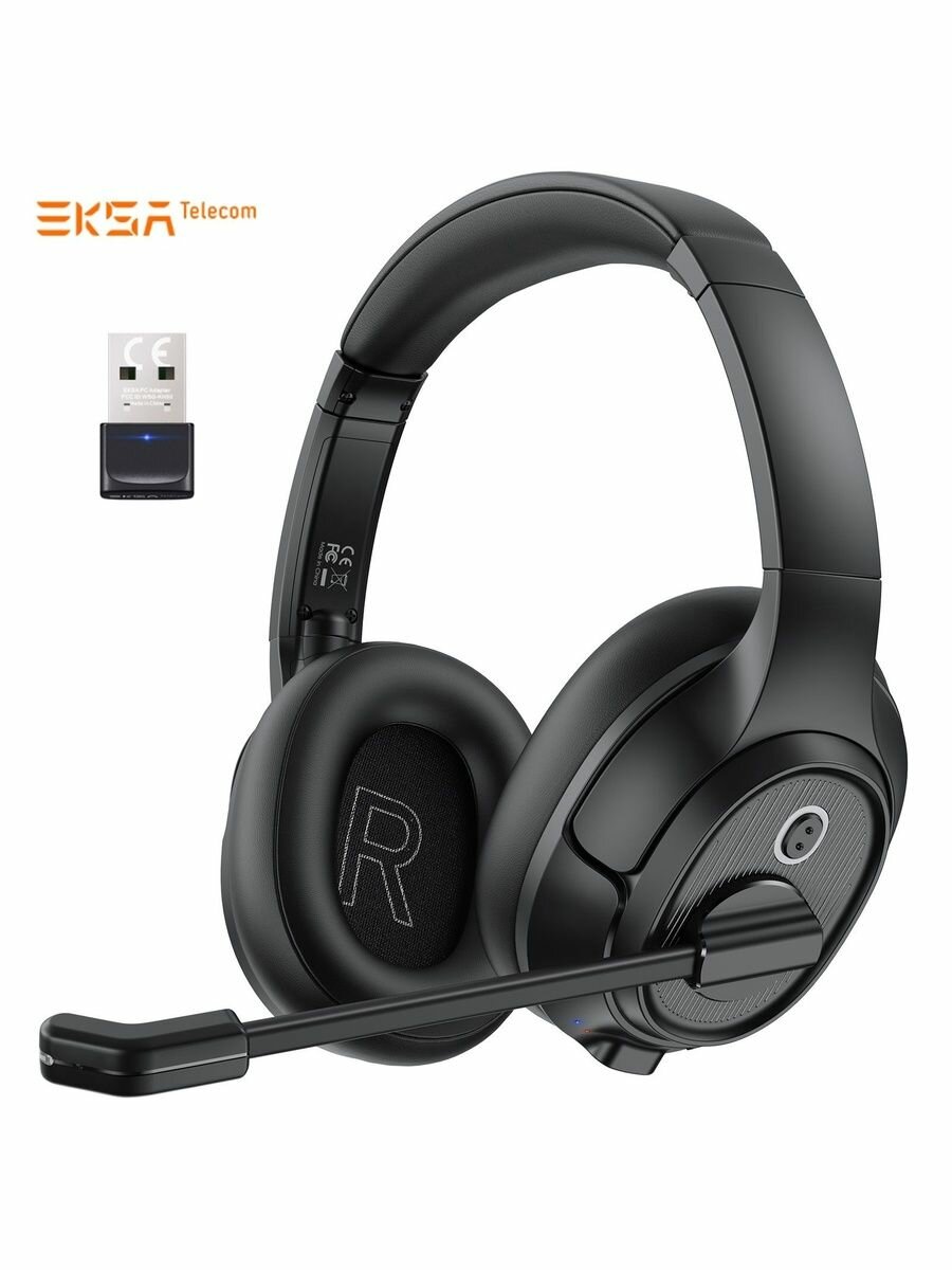 Гарнитура с микрофоном для компьютера USB EKSA H6