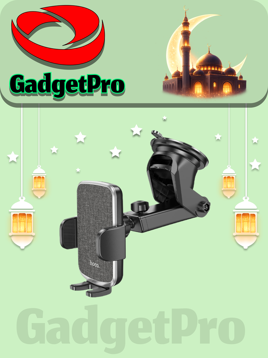 Автомобильный держатель Hoco CA95: магнитный держатель для телефона в авто, черный, надежный фиксатор.