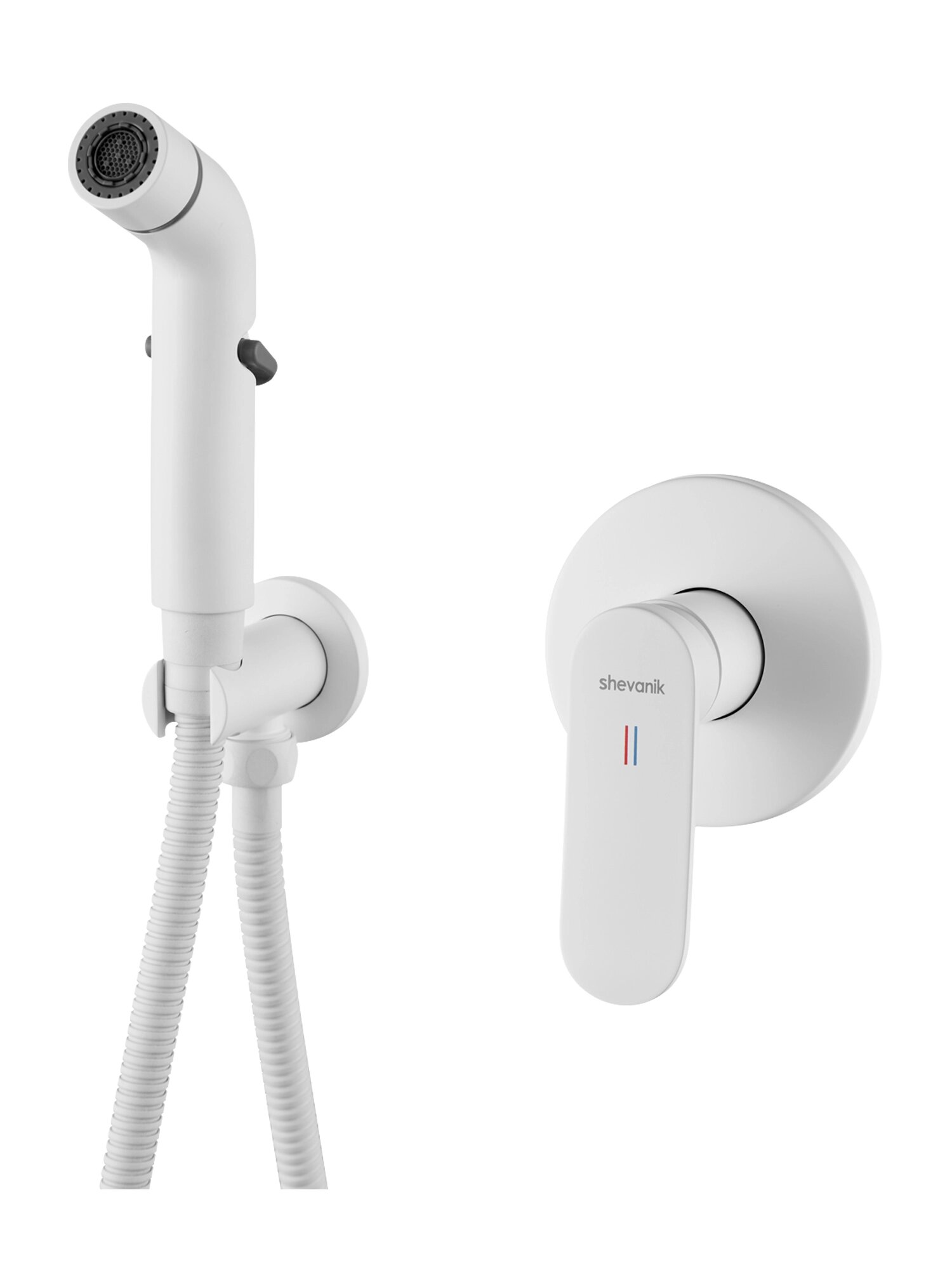 Гигиенический душ встроенный Shevanik S4505C, Белый