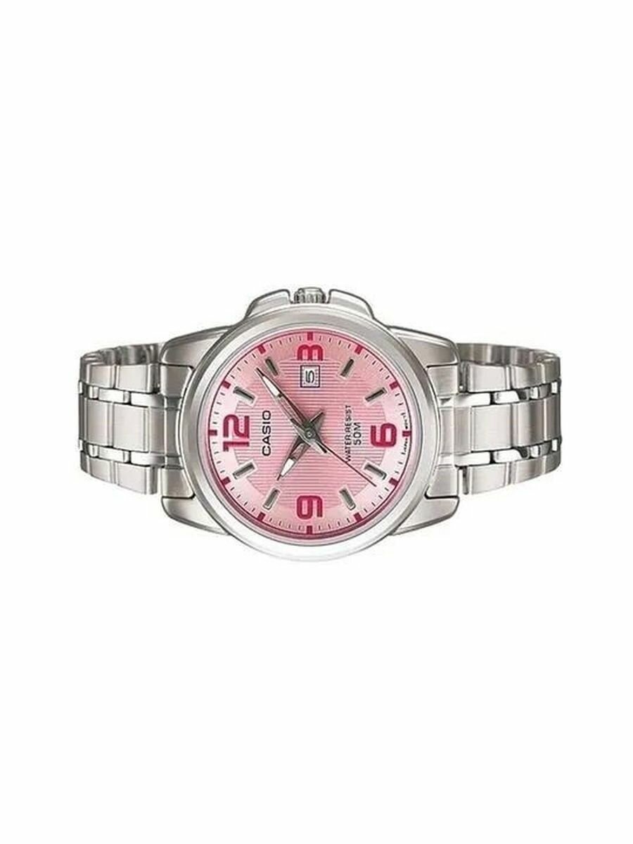 Наручные часы CASIO, розовый, серебряный — фото 1