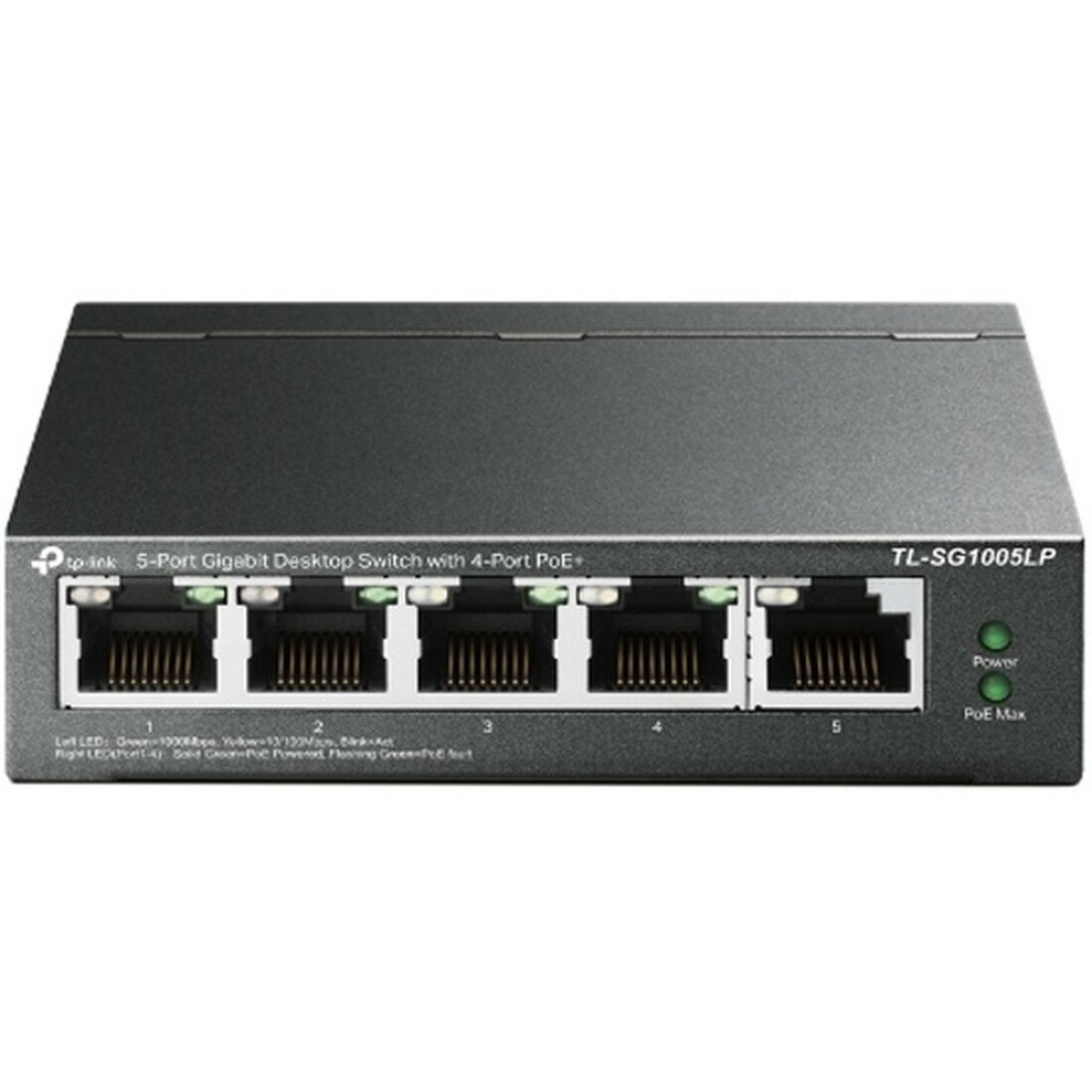 Коммутатор TP-Link TL-SG1005LP, настольный, PoE+, 1-5 портов