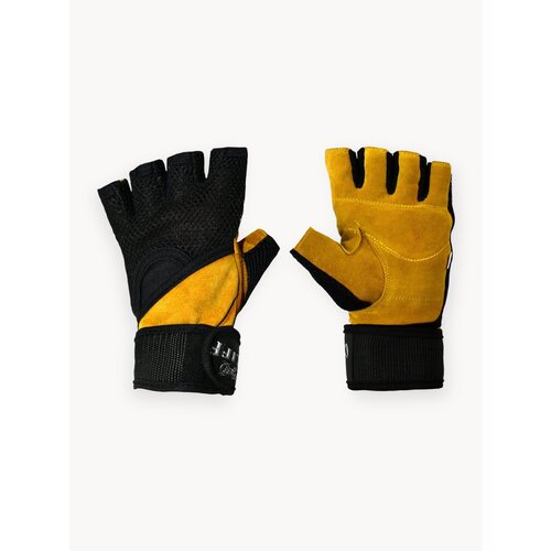 Перчатки тяжелоатлета, без пальцев CLIFF (замша+mesh), размер XL