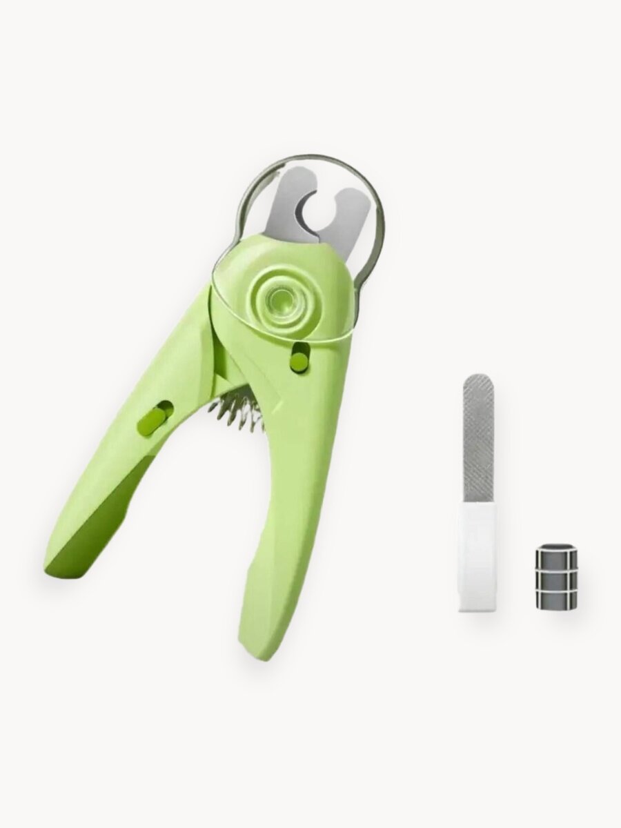 Когтерез для кошек и собак мелких и средних пород / Кусачки для стрижки когтей с подсветкой и с пилочкой.