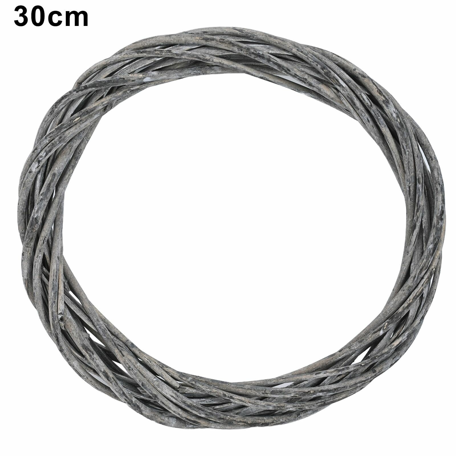 Венок из ротанга для праздничного декора рождественский свадебный интерьерный диаметр 20-30 см