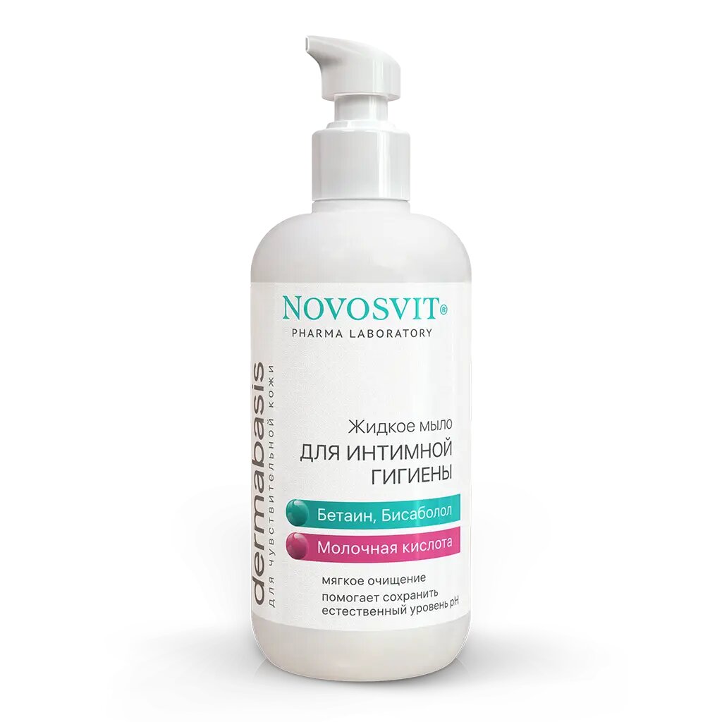 Novosvit Dermabasis Жидкое мыло для интимной гигиены 200 мл 1 шт фото