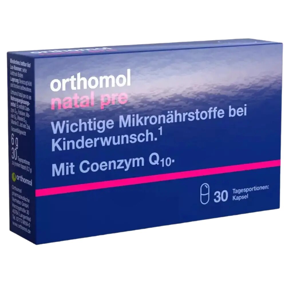 Orthomol Natal Pre/Ортомол Натал Пре капсулы по 0,2 г 30 шт