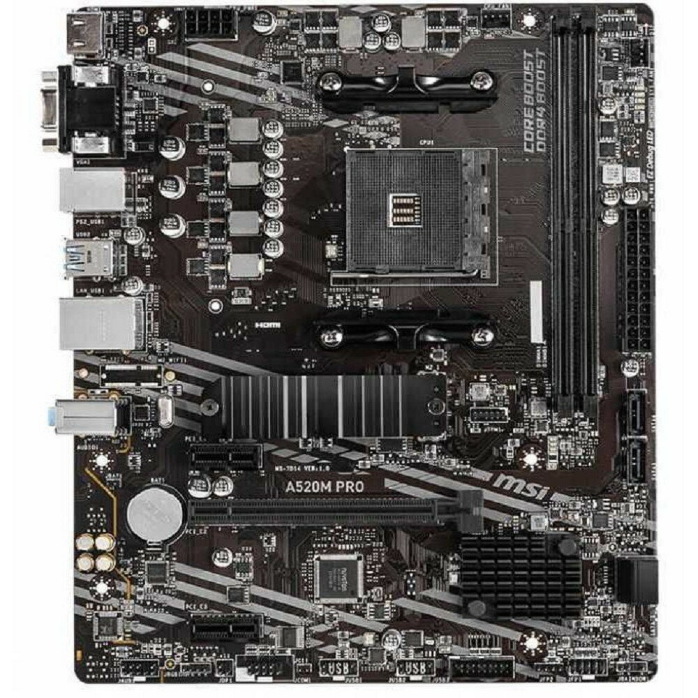 MSI Материнская плата A520M PRO Socket AM4 2хDDR IV 1хM.2