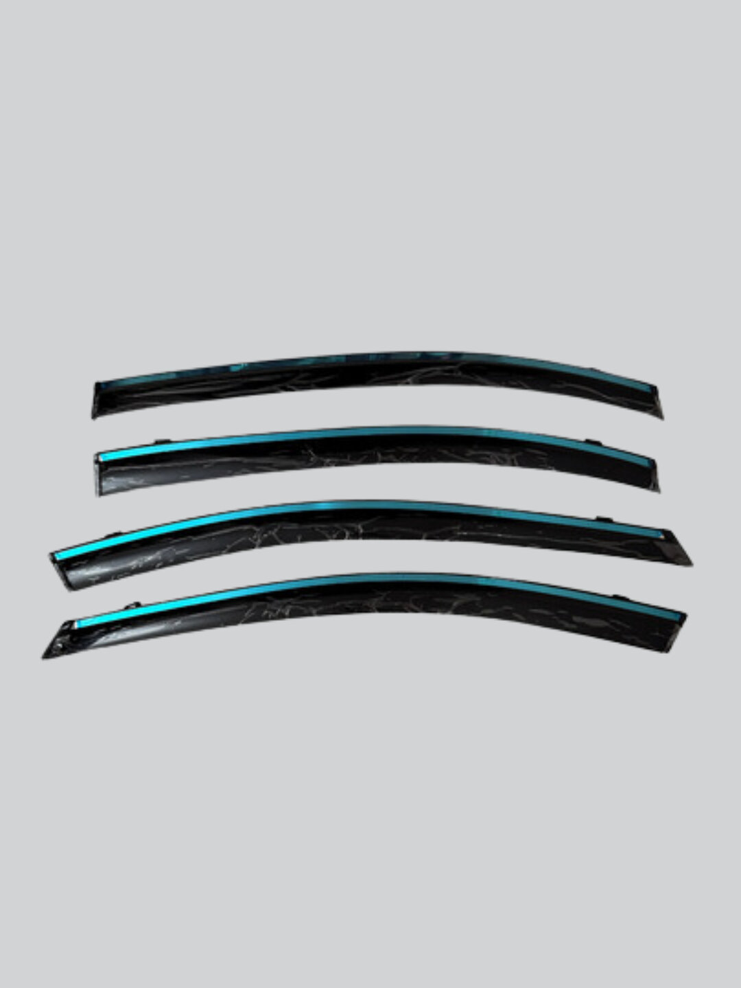 Ветровики (дефлекторы окон) для автомобиля Byd han — комплект 4 штуки, надежная защита от дождя, ветра и пыли — фото 1