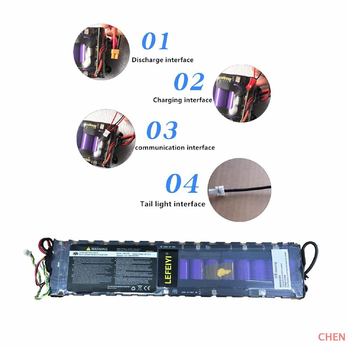 Картинки Аккумуляторная батарея, для гироскутеров Xiaomi, 7800 mAh, 42V, с умным чипом