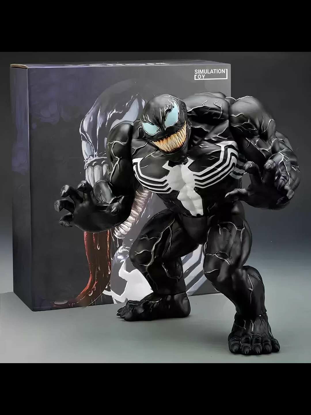 Шарнирная акула Venom, пластик/металл, шарниры, для антистресс, от, 130 гр 29 см