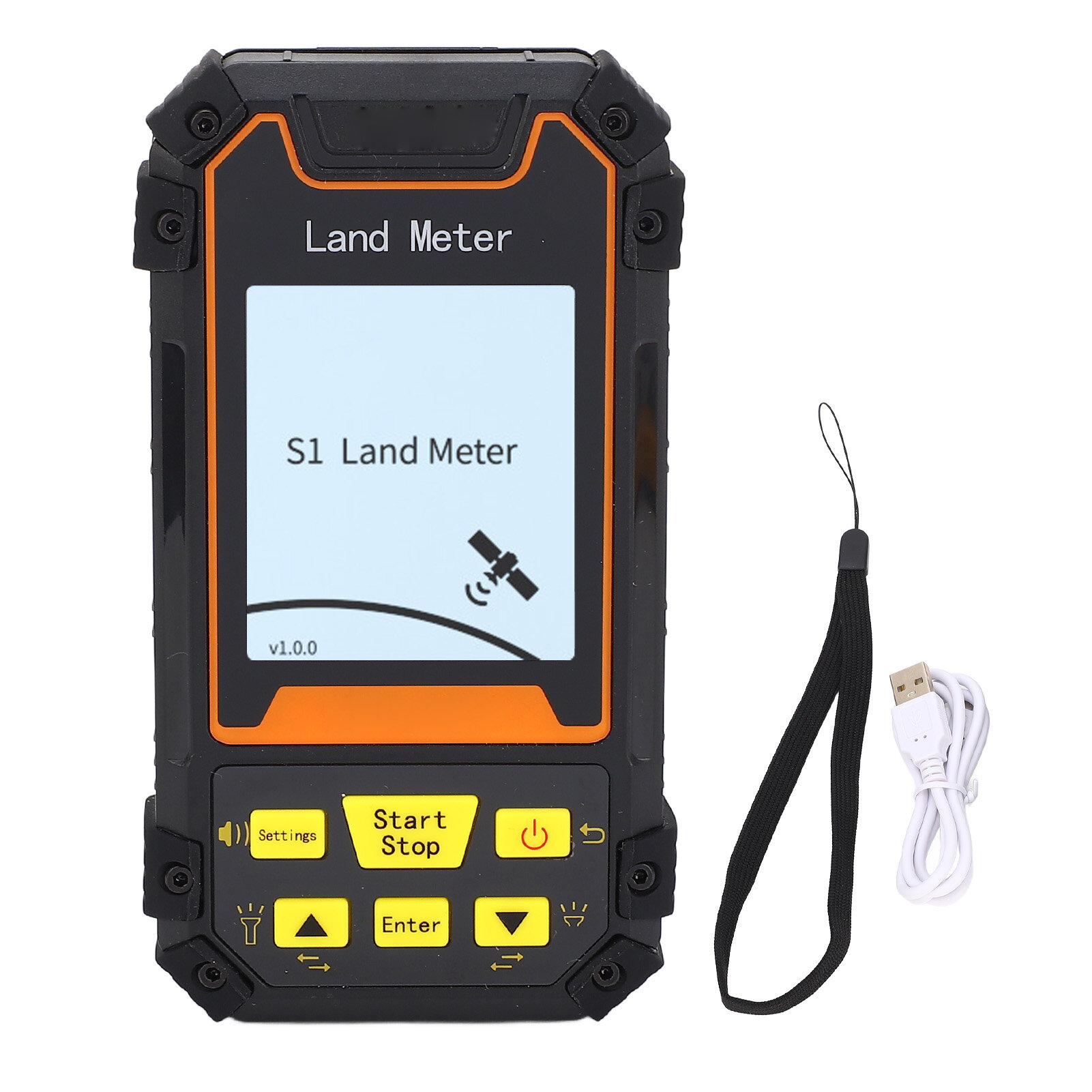 Handheld Land Survey Meter 2 4 Inch Black White Screen GPS GNSS Tester for Farmland Area and Distance Measurement