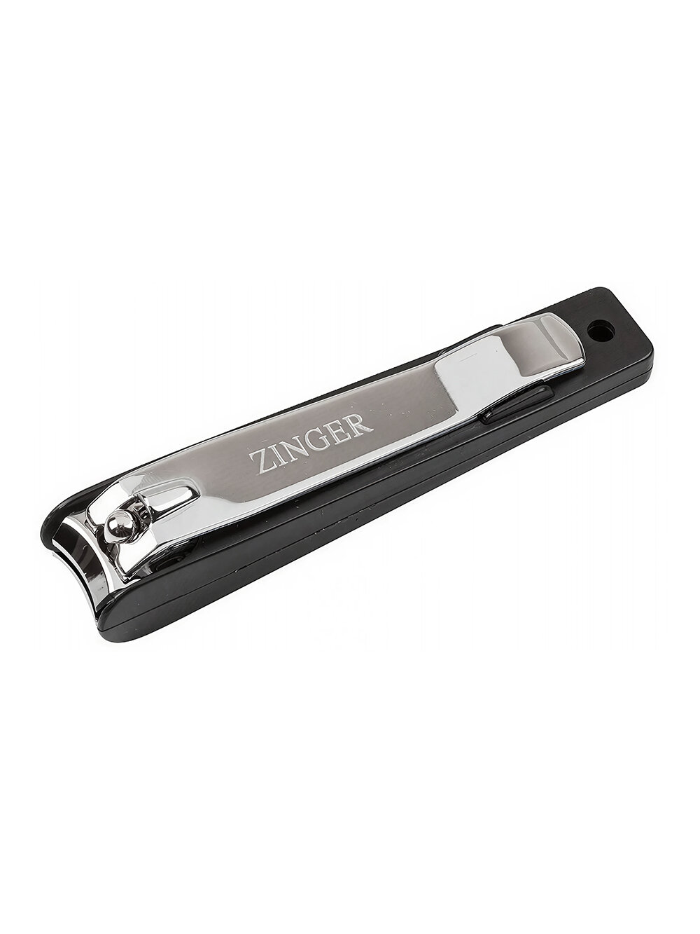 Книпсер для ногтей ZINGER SLN-604-C4 Classic, 9 см, с контейнером для ногтей, черный/серебристый