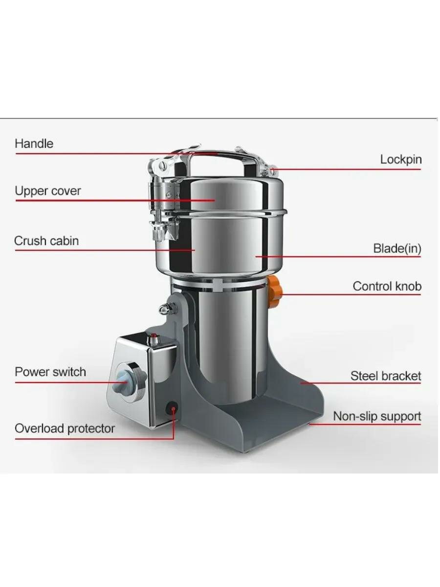 Мощнейшая кофемолка Avinas ёмкостью 400 грамм — фото 1