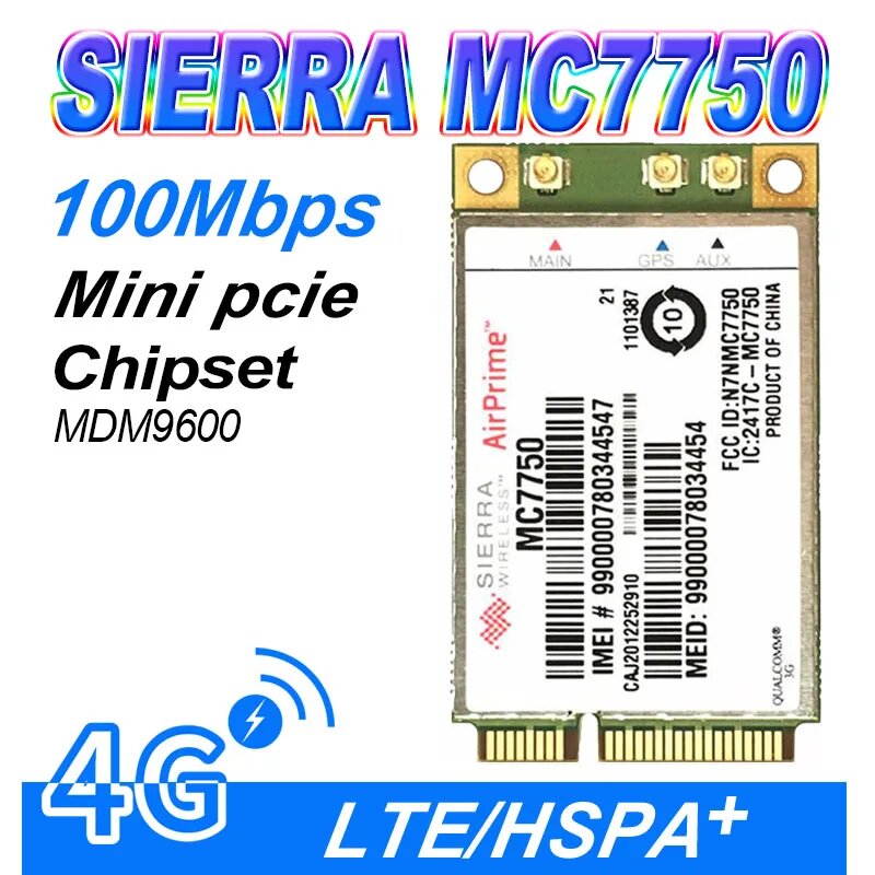 Беспроводная карта MC7750 4G LTE 700M (B13) подходит для беспроводного модуля US Verizon, GOBI4000