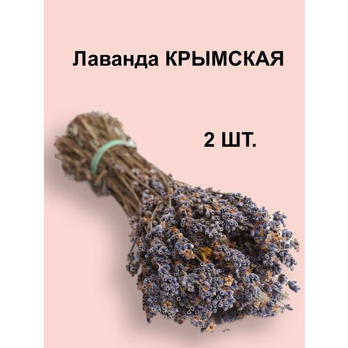 Лаванда сушёная в пучках "Милая Баня", фиолетовая, 50 г - 2 шт. фиолетовый