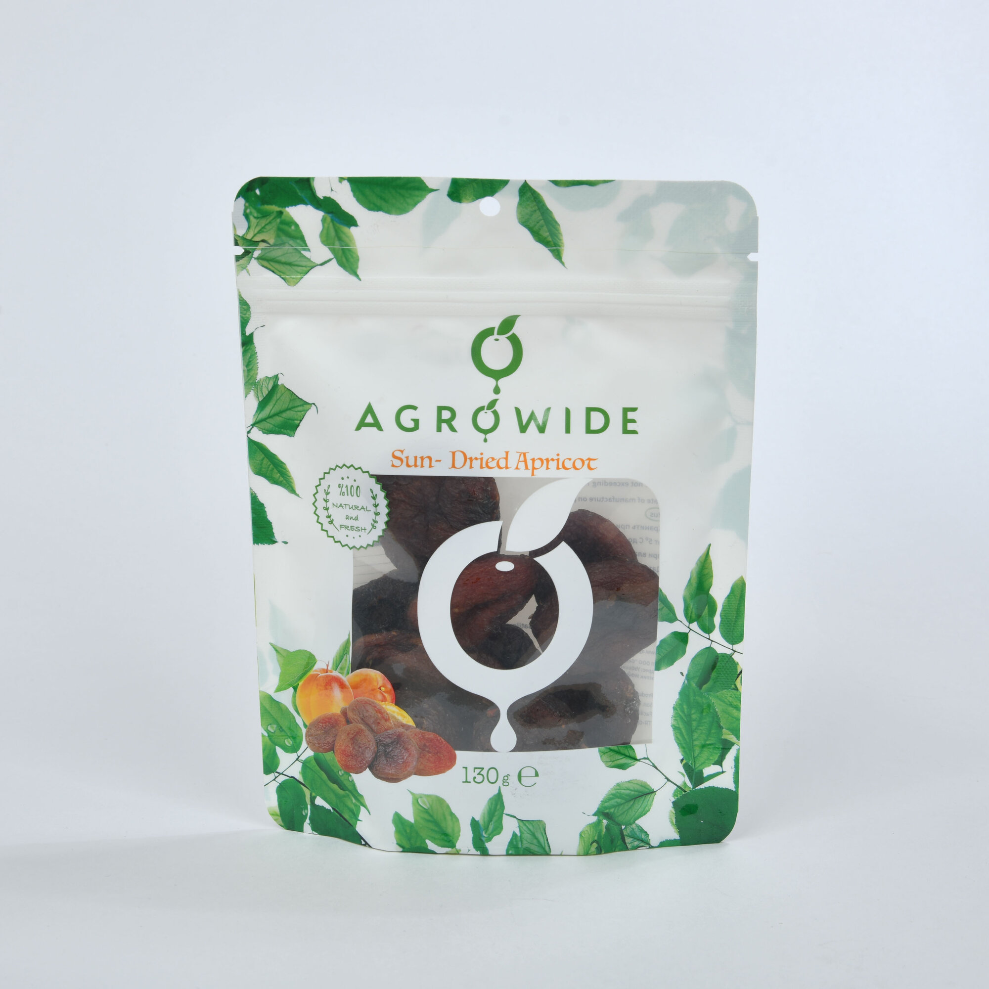 Курага натуральная 130 гр - упаковано в ZIP пакет - Agrowide