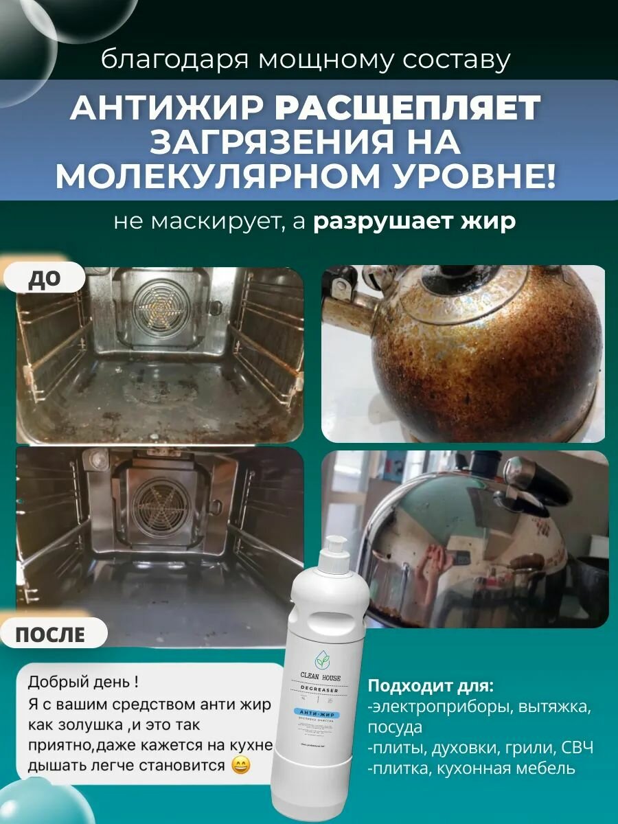 Набор чистящих средств для уборки дома Антижир и Антиизвесть, 1л х 2 шт — фото 1