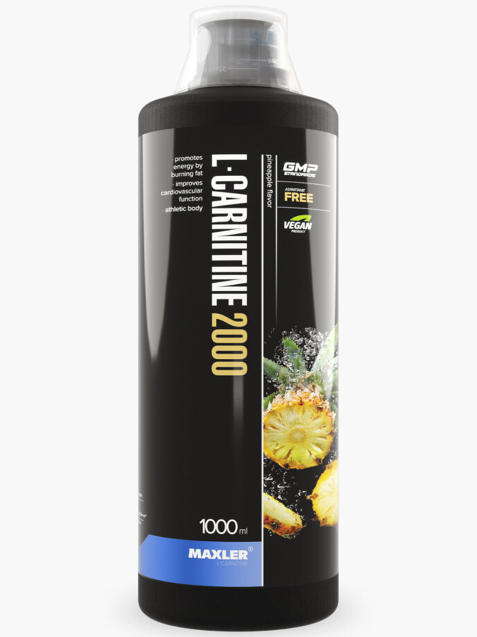 Л-Карнитин жидкий веганский Maxler L-Carnitine 2000 mg - 1000 мл ананас