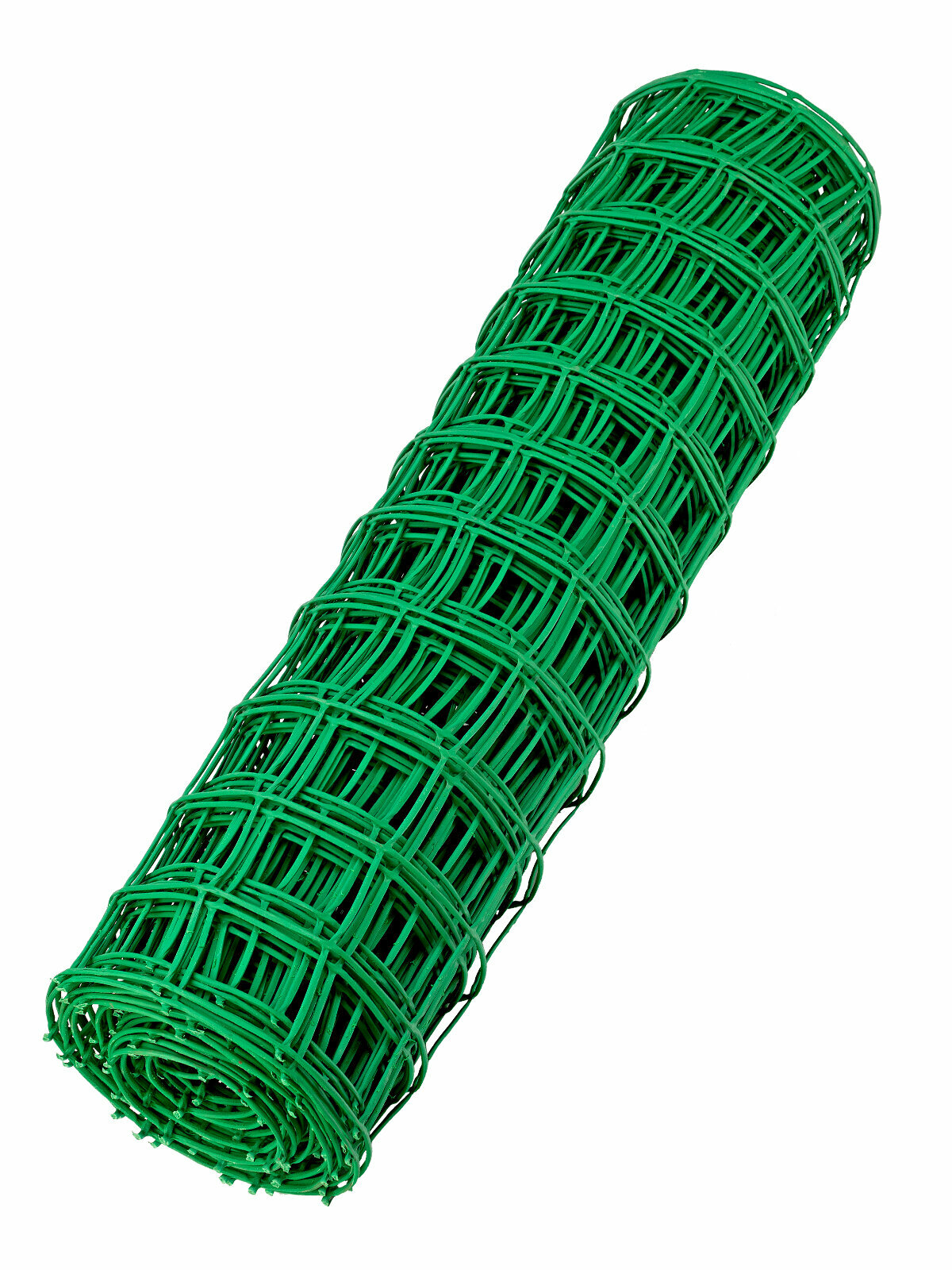 Решетка заборная в рулоне 1х20 м ячейка 83х83 мм пластиковая зеленая 64521