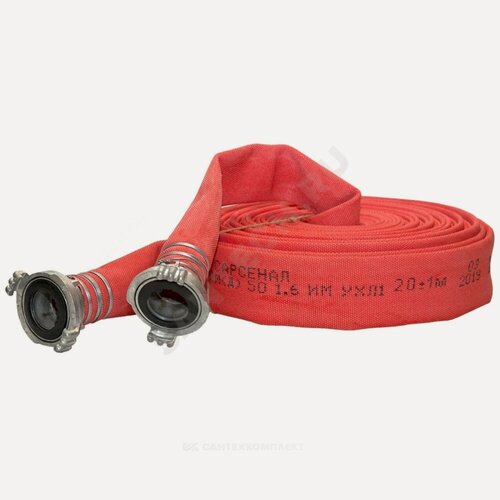 Изображение товара Рукав пожарный 50 мм РПМ(Д)-50-1,6-ИМ-УХЛ1 в комплекте головки ГР-50А 20+-1 м Русарсенал 00-00000379