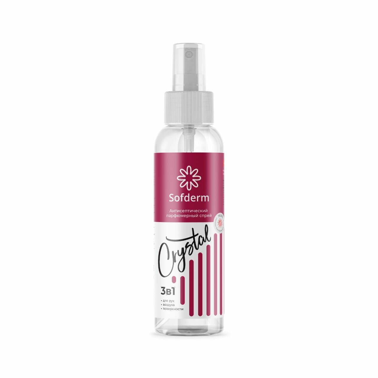 Антисептик Sofderm "Crystal" для рук 100ml, с парфюмированными нотами