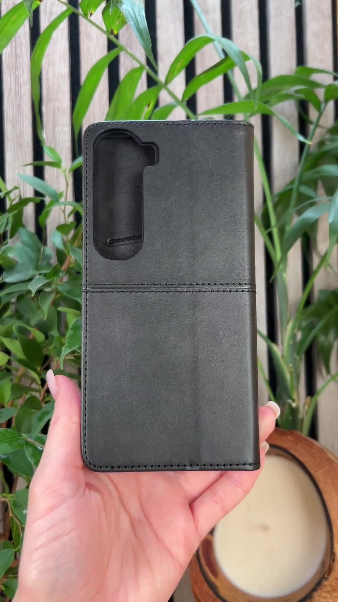 Чехол книжка elitcase для Honor 90 Lite / Хонор 90 Лайт (Черная) — фото 1