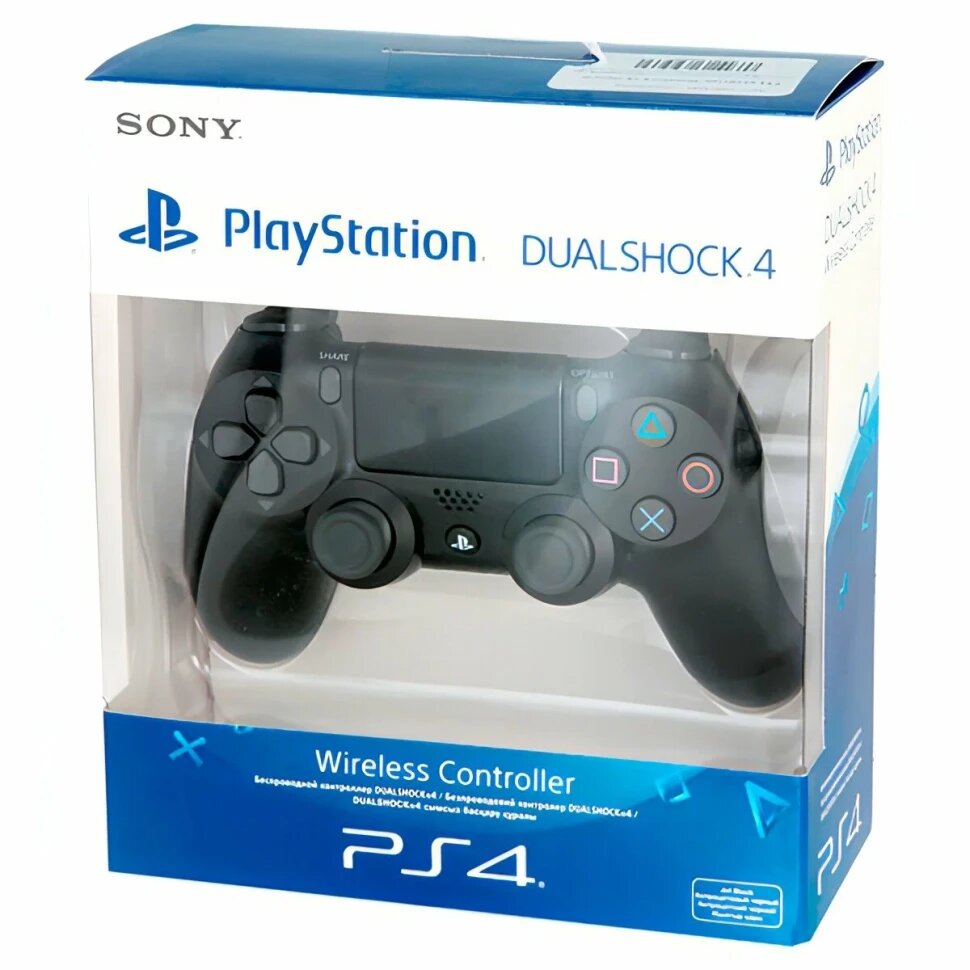Геймпад Sony "DualShock 4 V2", для PS4, подключение беспроводное и проводное