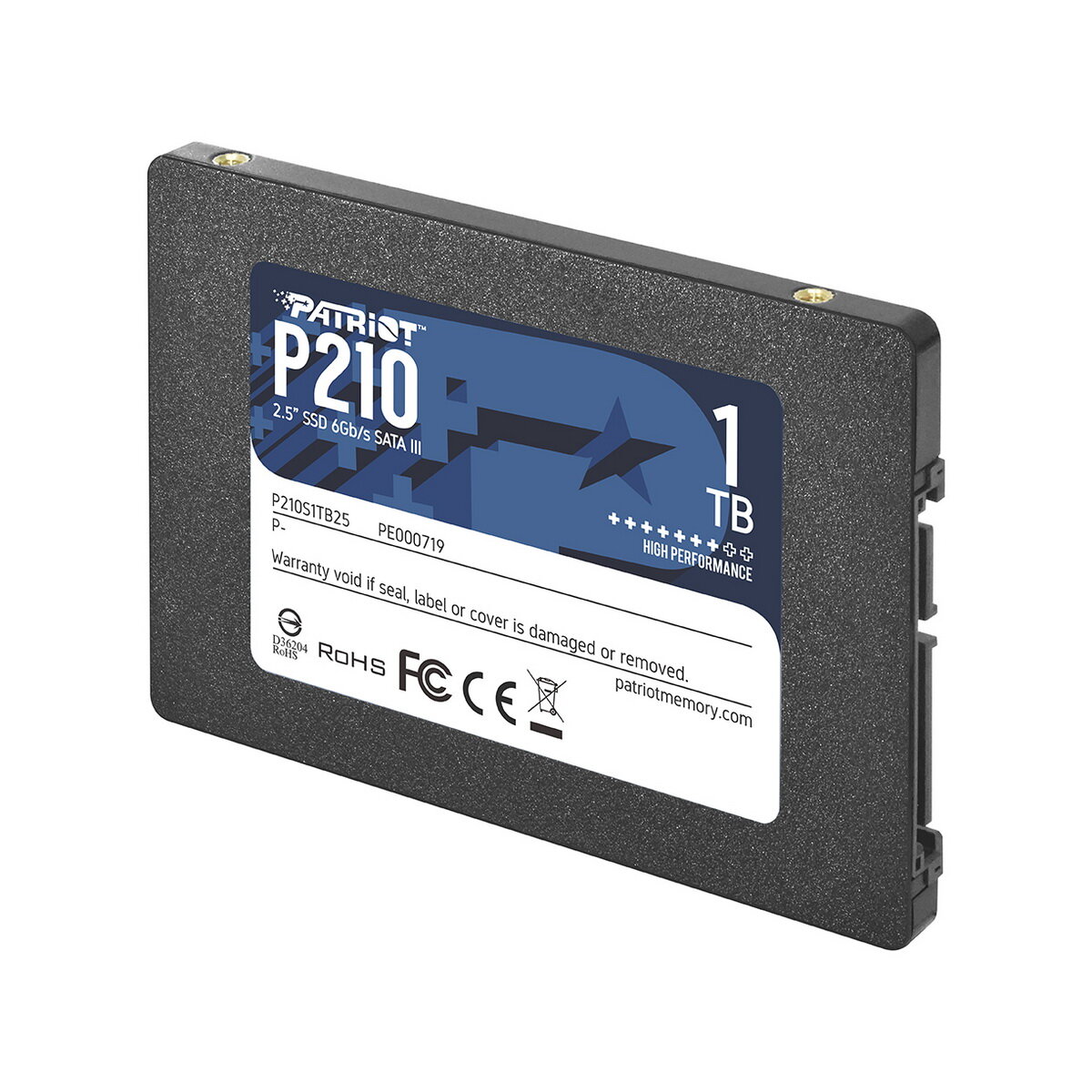 SSD жесткий диск Patriot Memory P210 SATA2.5" 1TB P210S1TB25 — фото 1
