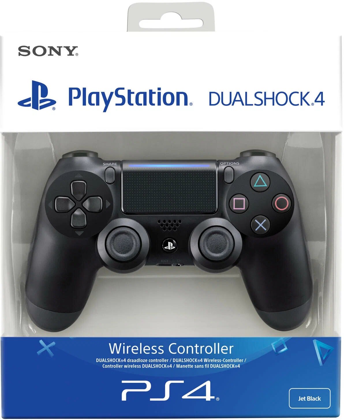 Геймпад Sony DualShock 4 v2 CUH-ZCT2E, Антрацитовый черный, 1 шт.