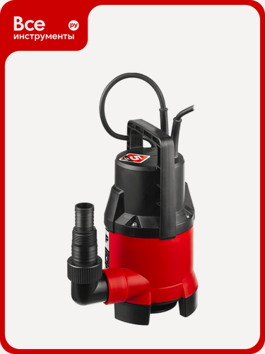 Изображение товара Дренажный насос ЗУБР НПГ-М1-300 мощностью 300 Вт для грязной воды с пластиковым корпусом и центробежной конструкцией