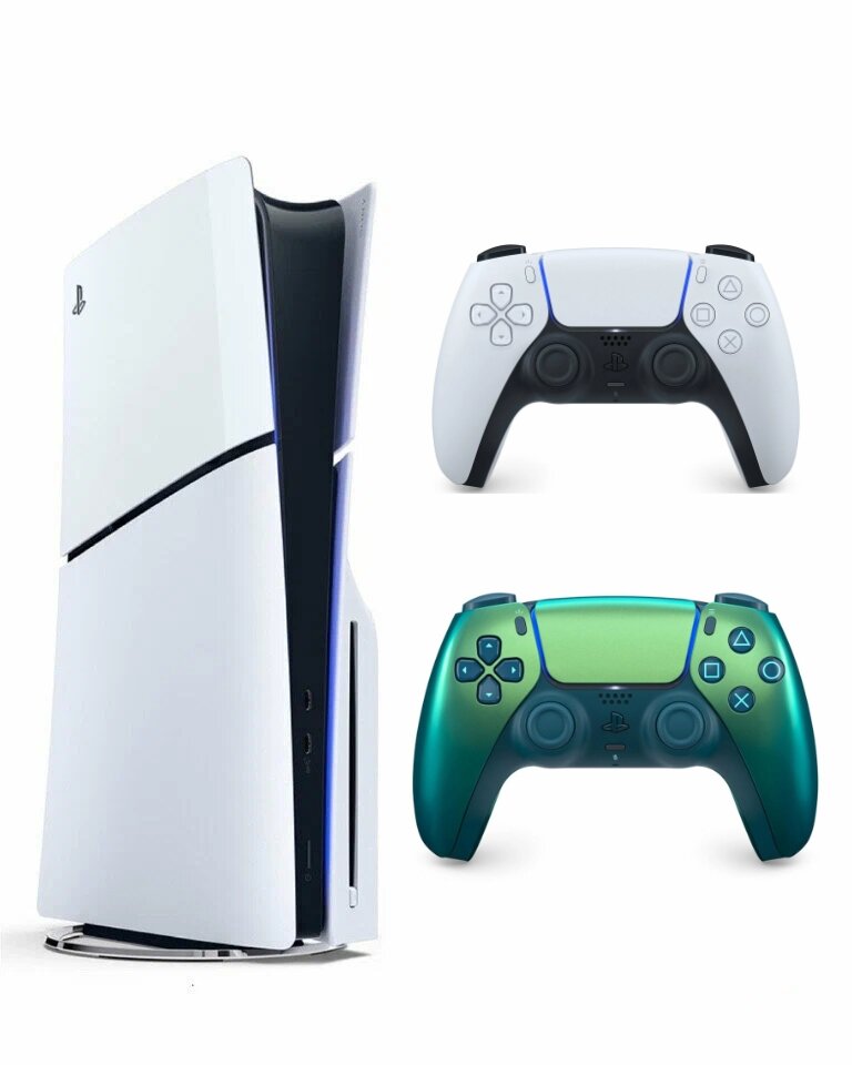 Игровая приставка Sony PlayStation 5 Slim, с дисководом, 1000 ГБ SSD, без игр, белый