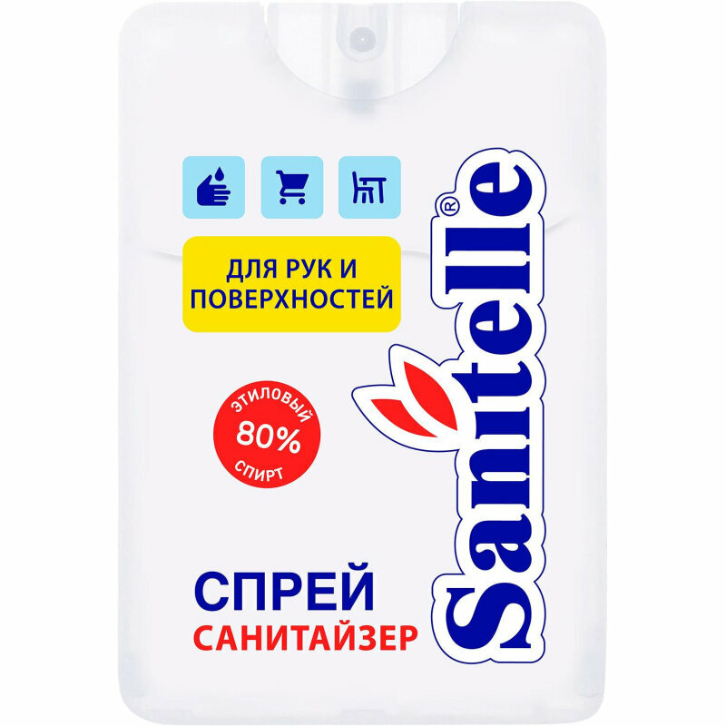 Спрей для рук антисепт Sanitelle 20мл. с экстр. орг хлопка 0020-ШБ 2318080
