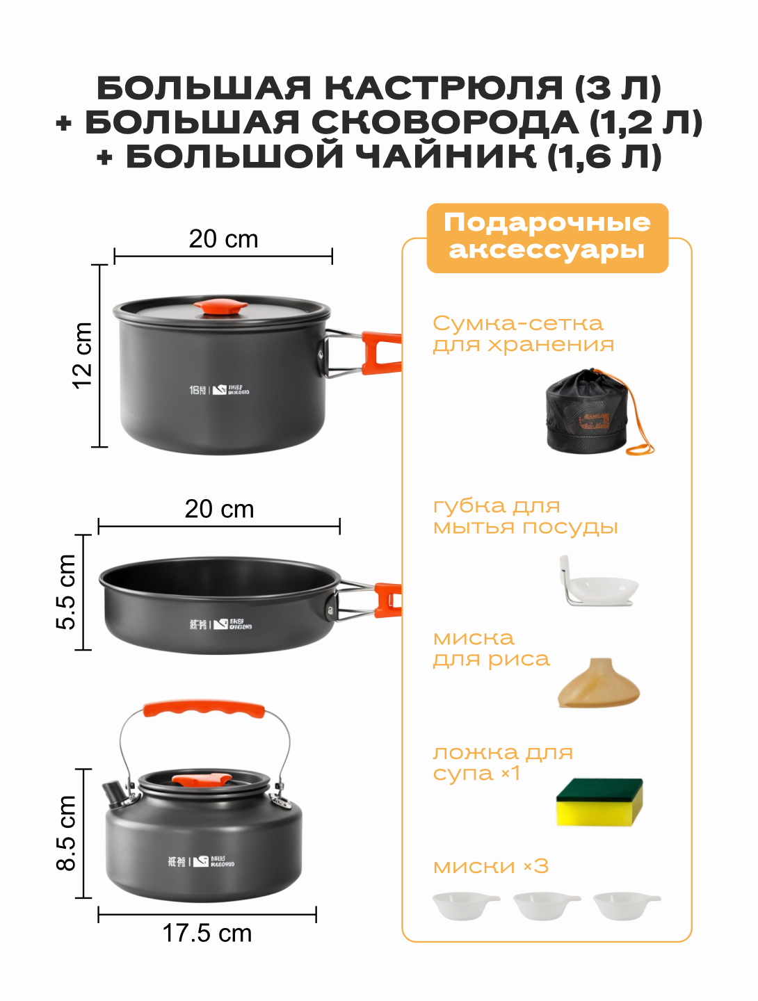 Походный набор посуды