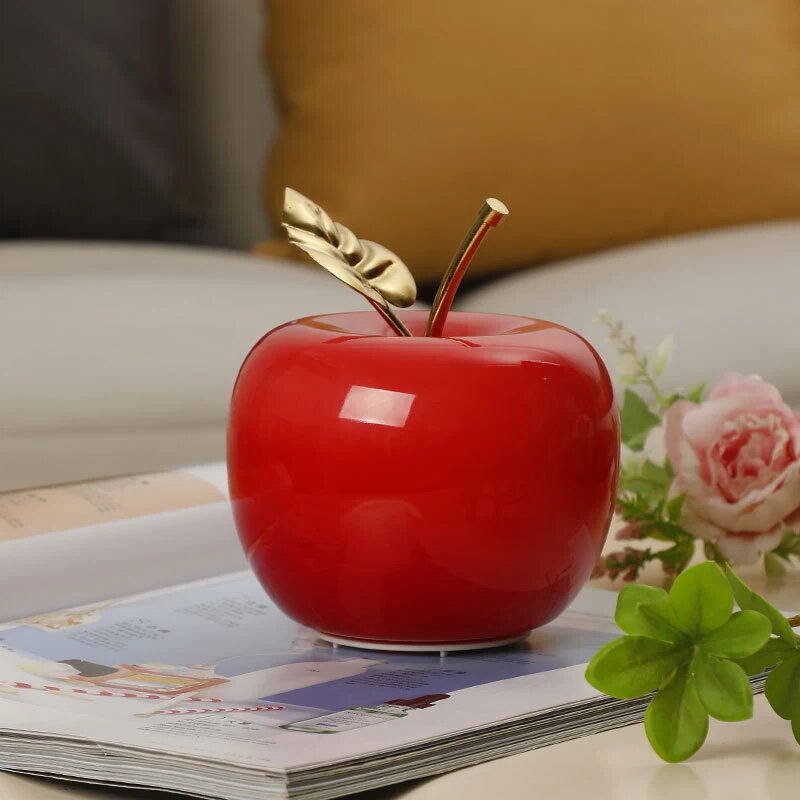 Светодиодная настольная лампа в форме яблока Красный