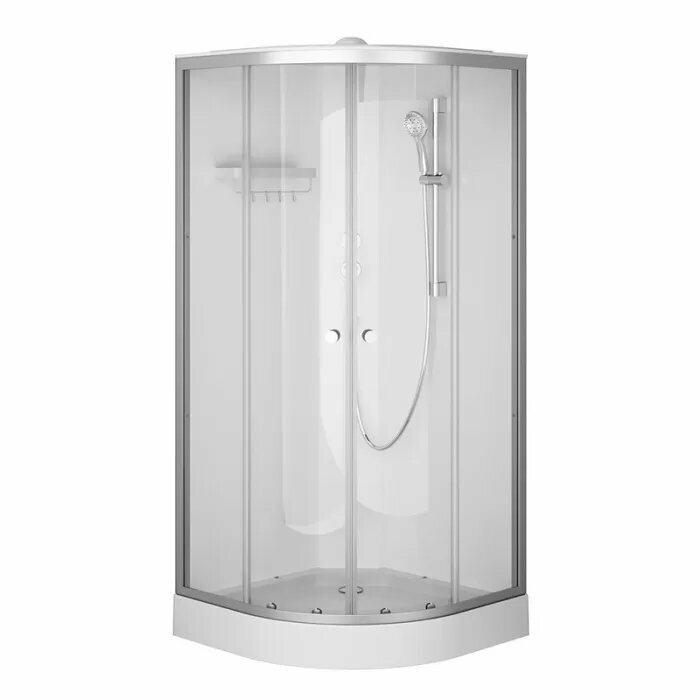 Душевая кабина AM.PM X-Joy W94C-401-090MT 90х90 см низкий поддон матовый хром