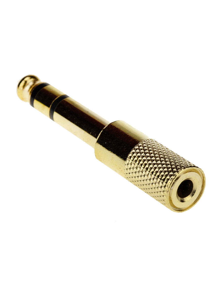 Переходник для кабеля Mini Jack 3.5 мм на разъём Jack 6.3 мм (Джек мини на Джек)