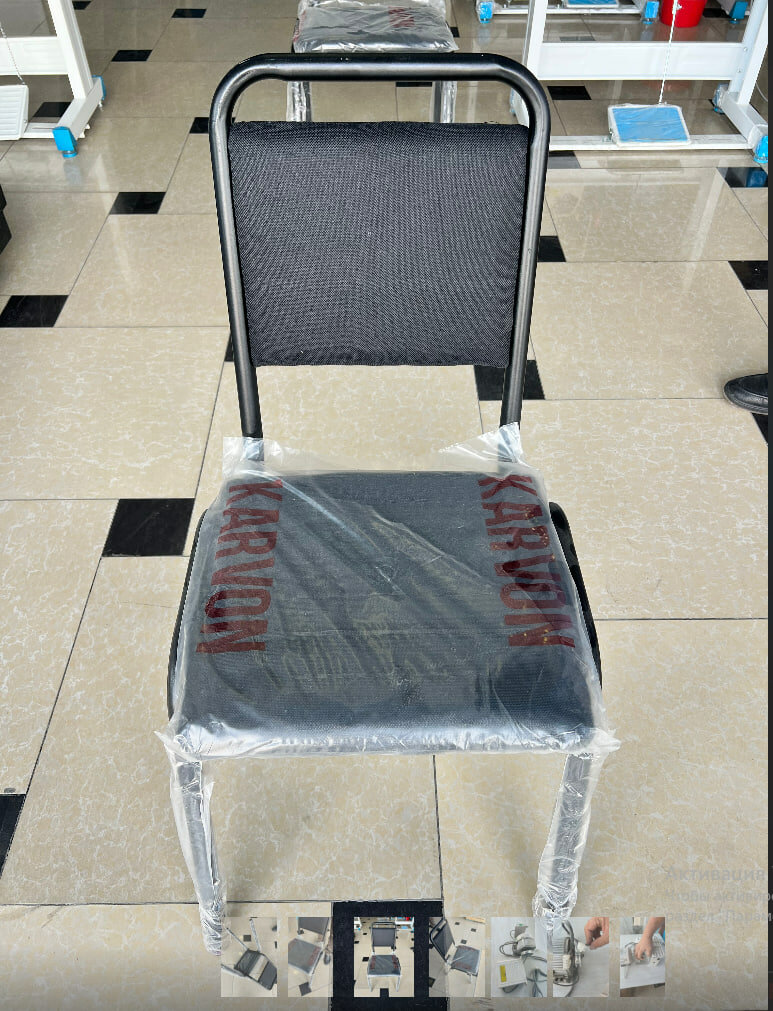 Стул Metallika Comfort Chair прочный металлический с мягким сиденьем и спинкой,