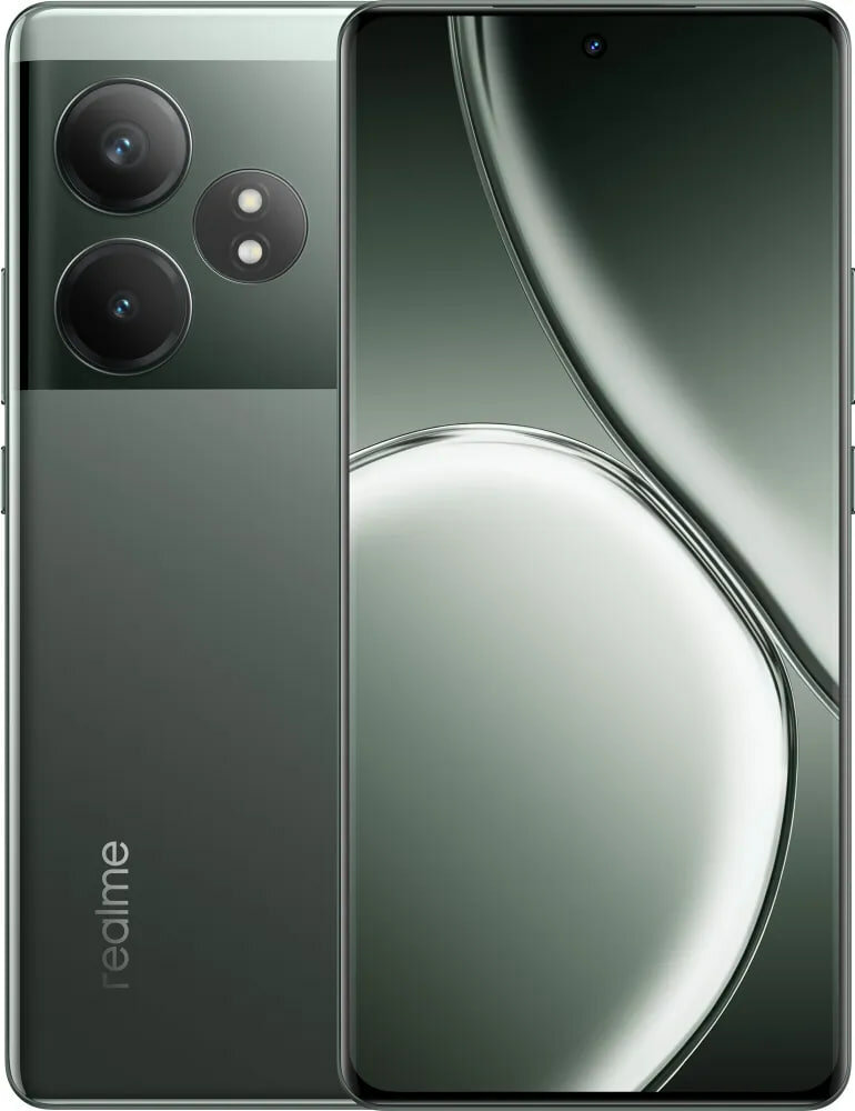 Смартфон Realme GT6T, 12 ГБ/256ГБ, 6,78", AMOLED 120Hz, 5500мАч, 120W, NFC, Зеленый цвет