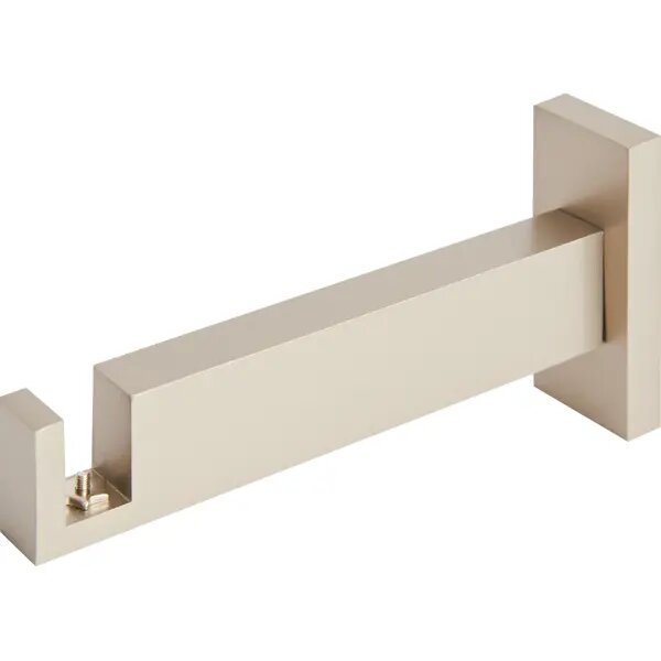 Держатель однорядный Inspire Квадро алюминий цвет сатин 13 см