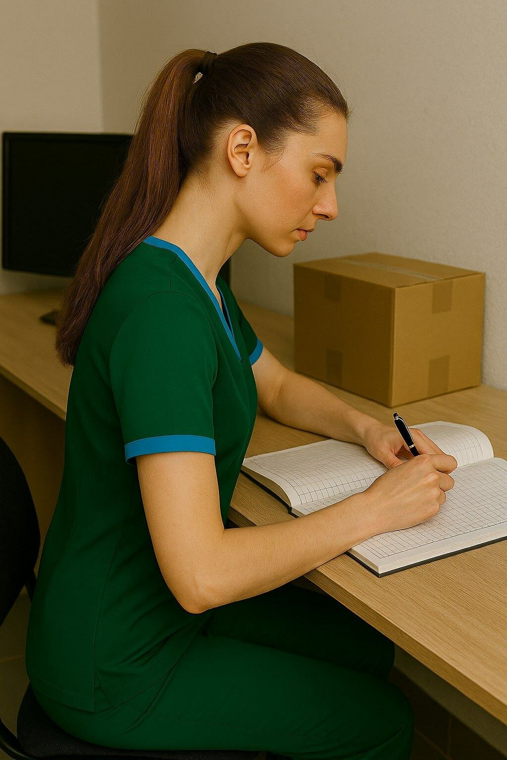 Халат с брюками, спецодежда "Лафсан", медицинский для женщин — фото 1